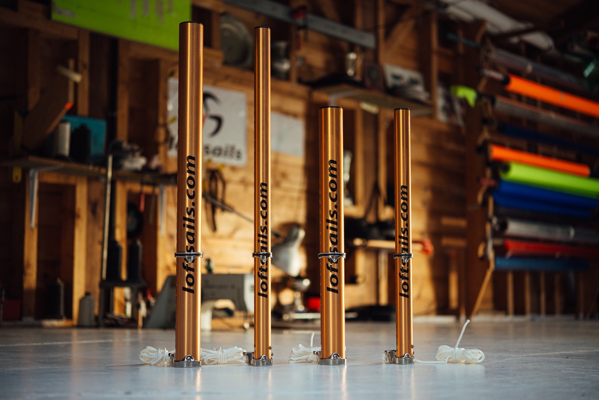 windsurfing extension with Loftsails Logo on sail workshop