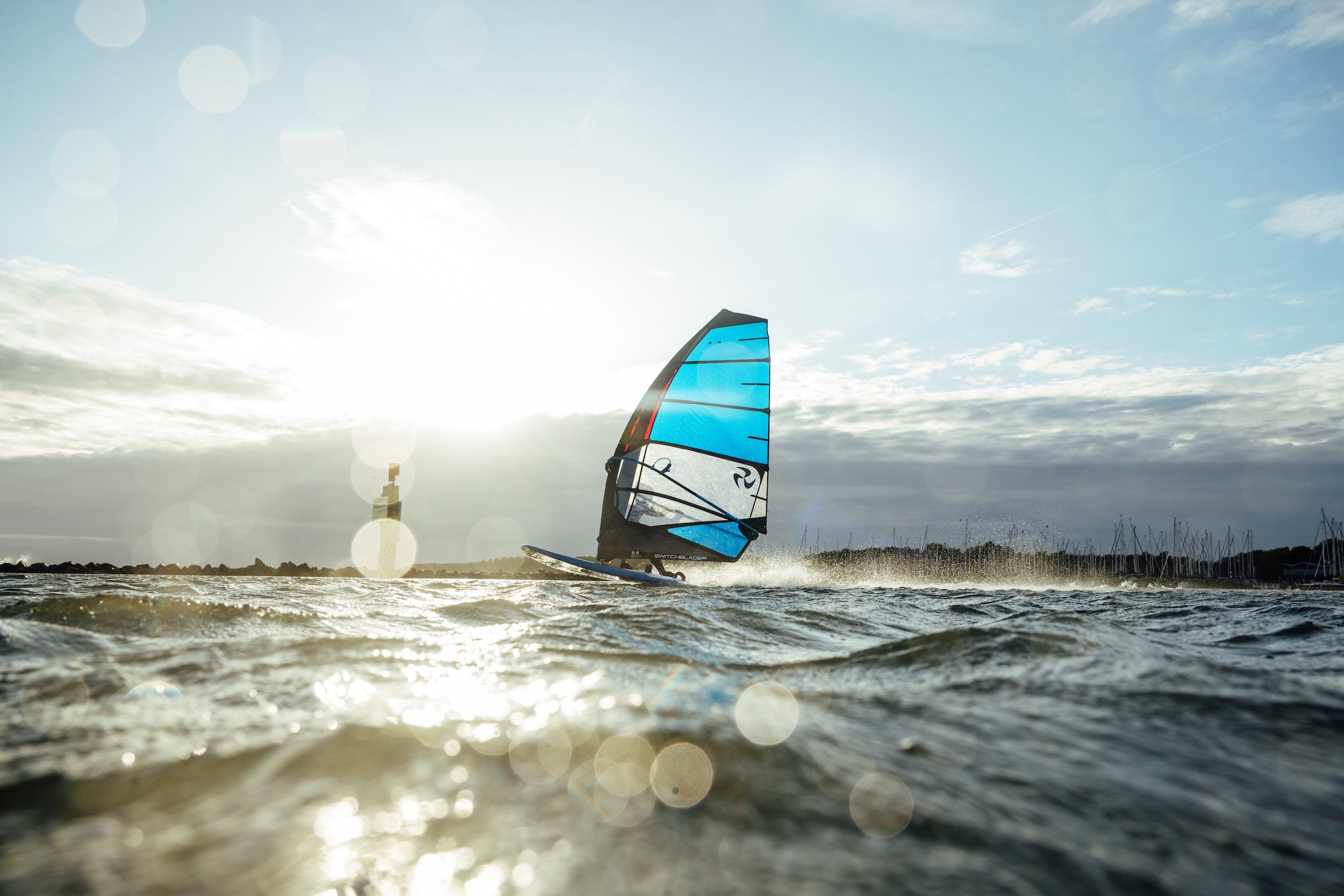 windsurfing freeride sail in action 